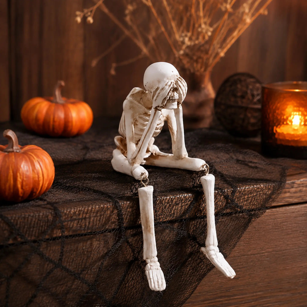 Silas Gothic Three Wise Skeleton Figurine Collection