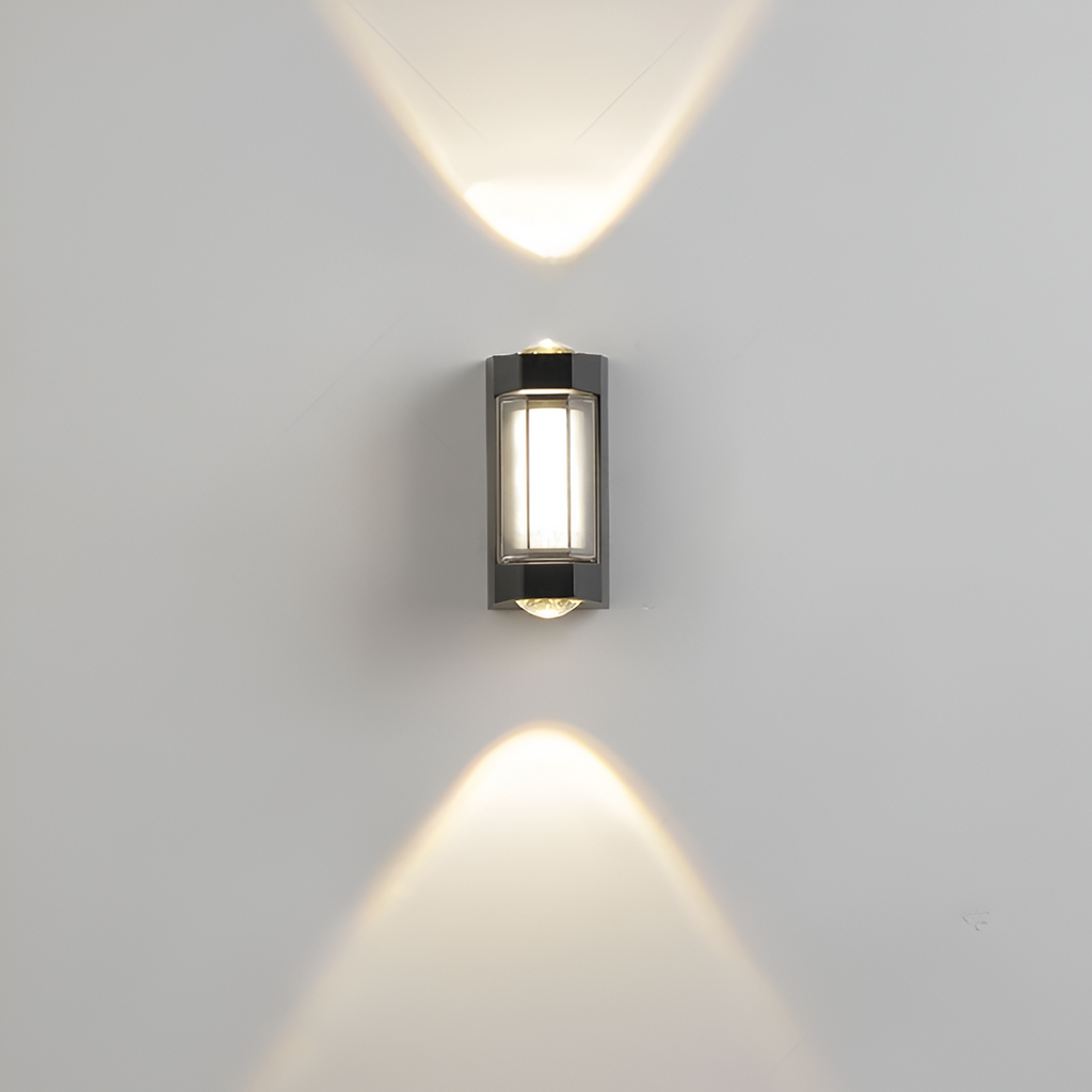 Nordic Minimalist Acrylic Rectangular Outdoor Wall Light LED Up-Down