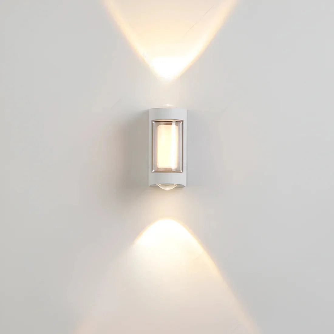 Nordic Minimalist Acrylic Rectangular Outdoor Wall Light LED Up-Down
