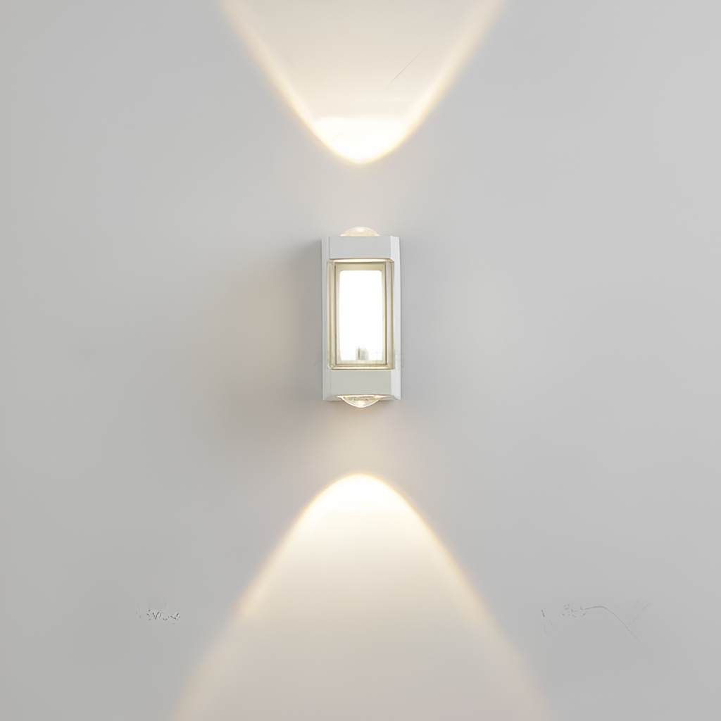 Nordic Minimalist Acrylic Rectangular Outdoor Wall Light LED Up-Down