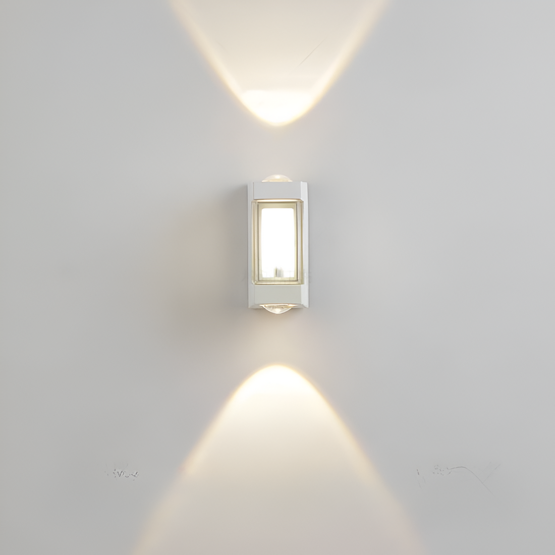 Nordic Minimalist Acrylic Rectangular Outdoor Wall Light LED Up-Down