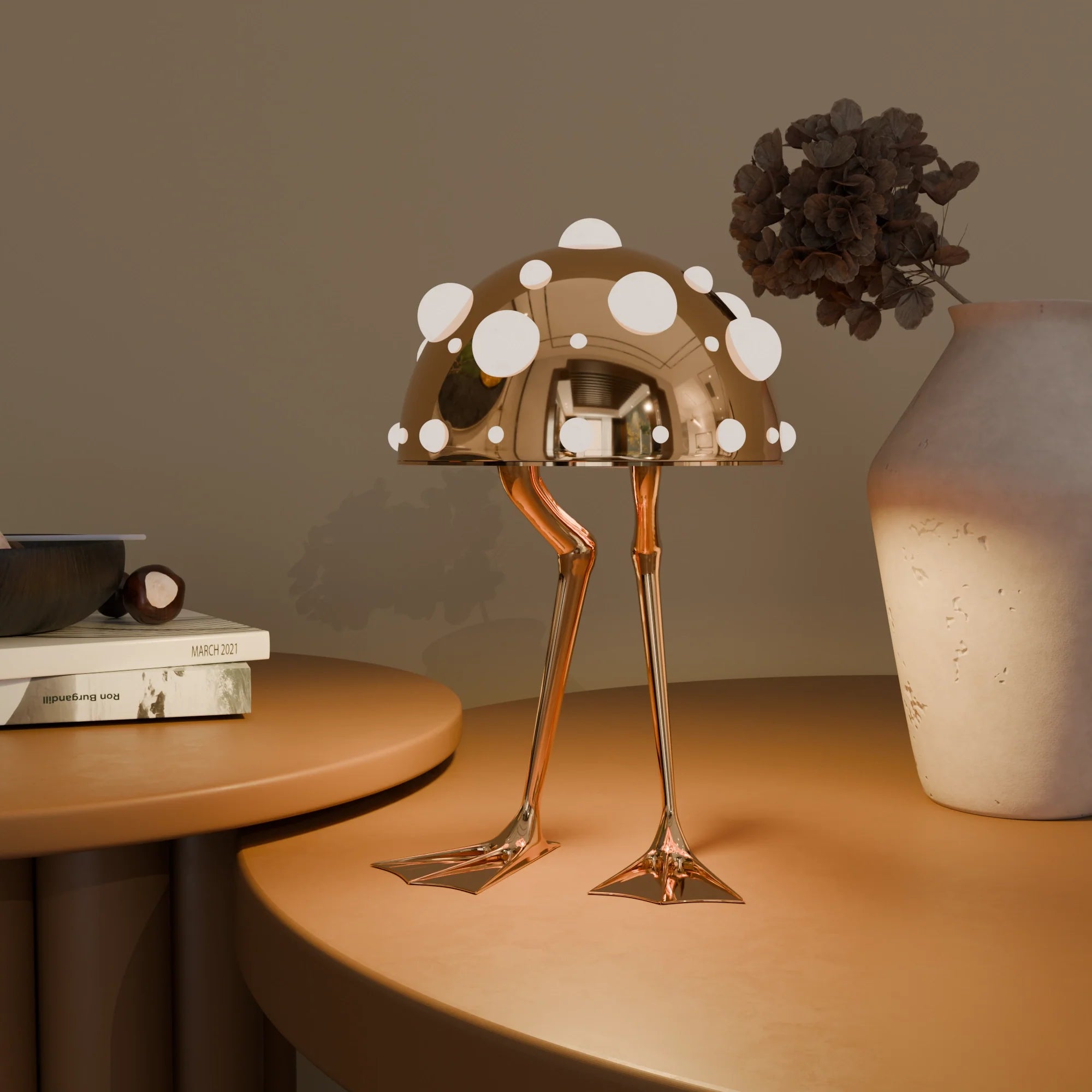 Waddle Decorative Table Lamp Unique Design Indoor Home Accent Light