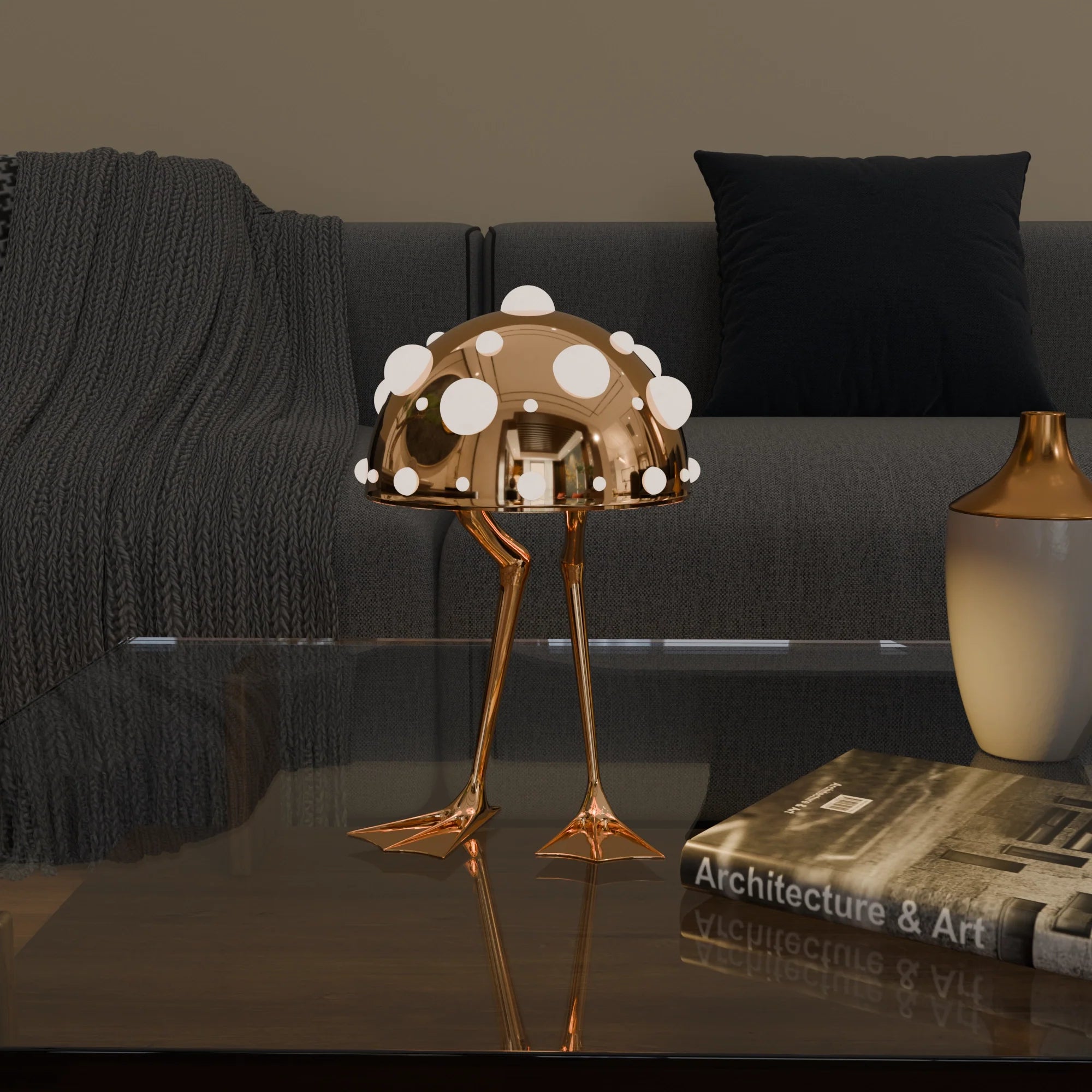 Waddle Decorative Table Lamp Unique Design Indoor Home Accent Light