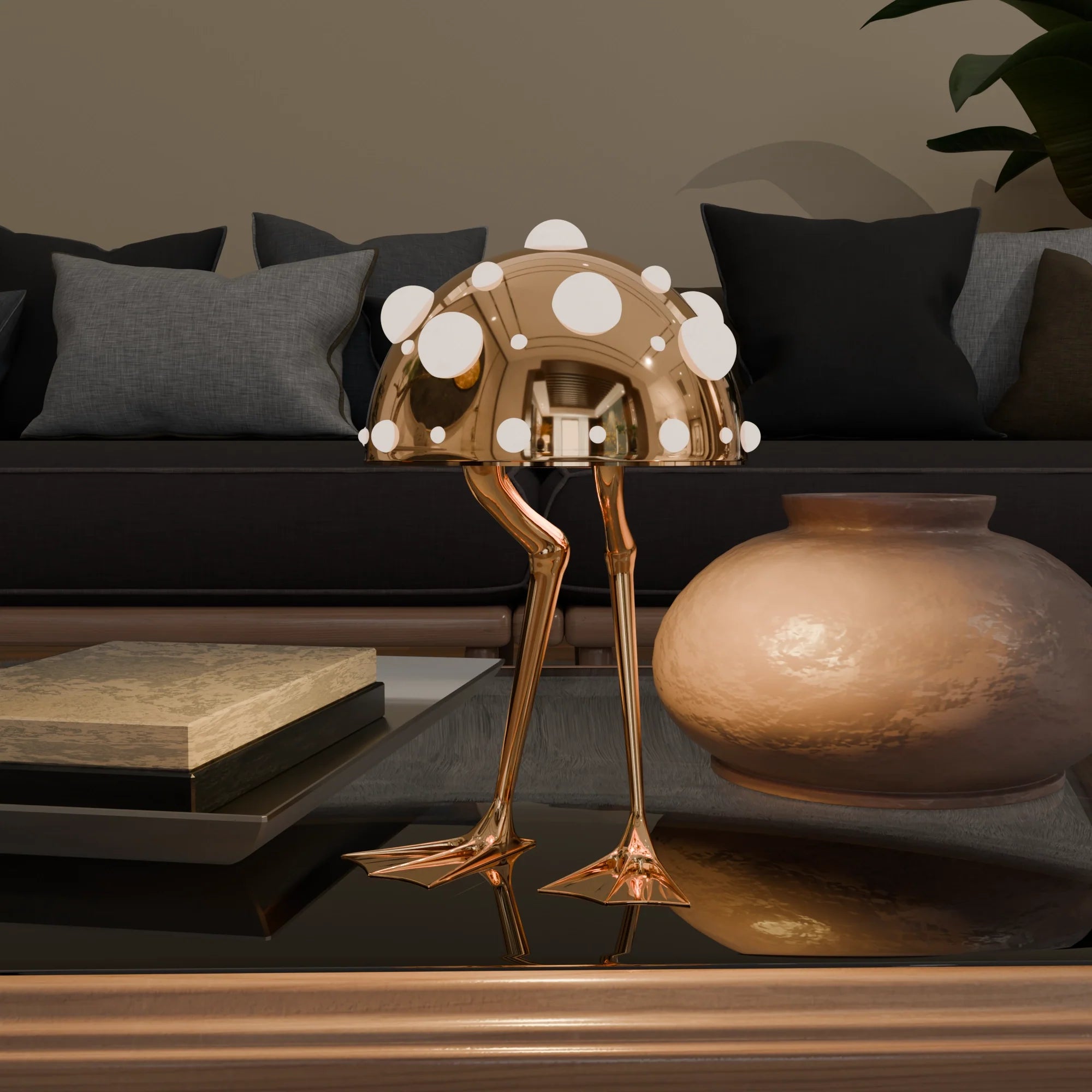 Waddle Decorative Table Lamp Unique Design Indoor Home Accent Light