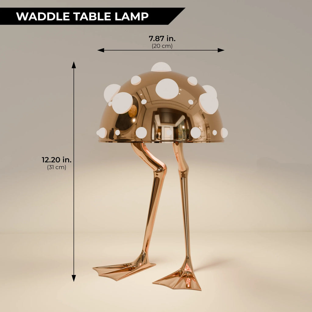 Waddle Decorative Table Lamp Unique Design Indoor Home Accent Light