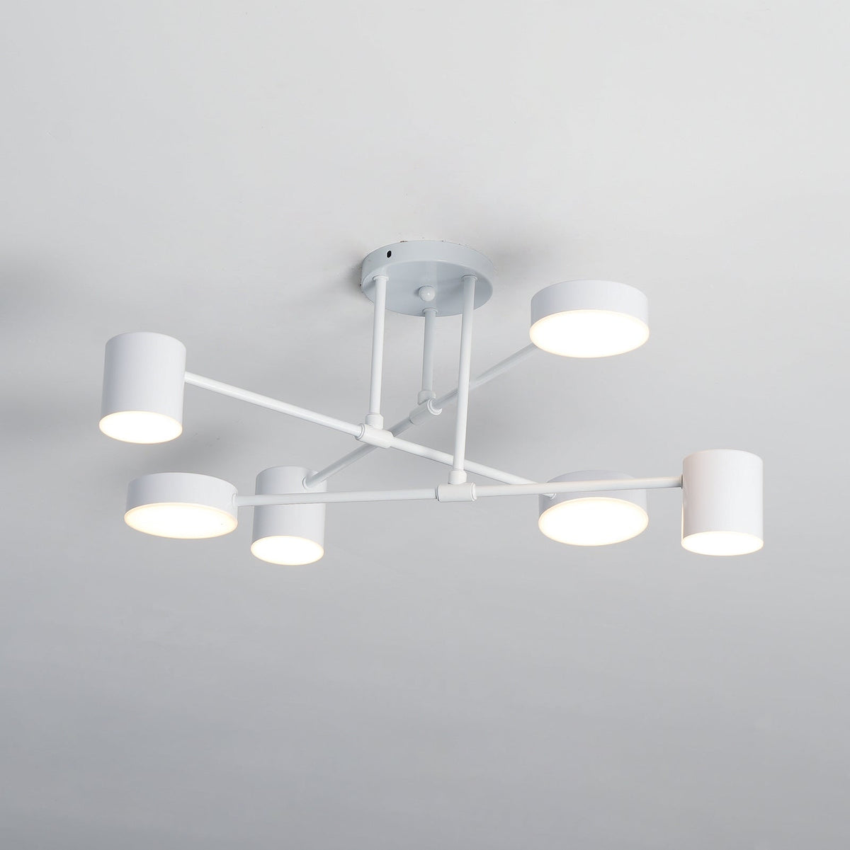 Modern Brass Globe LED Sputnik Ceiling Light 6-Light