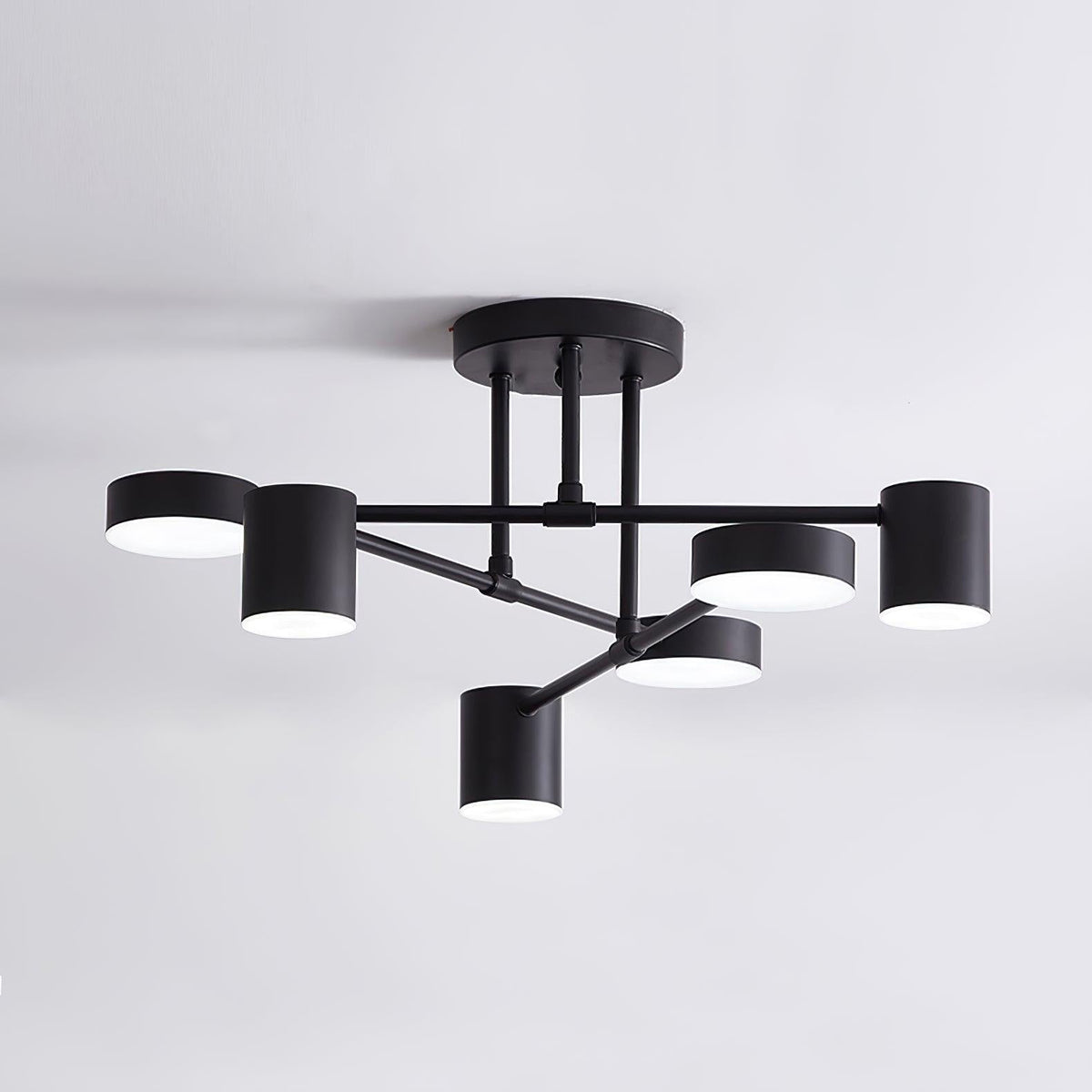 Modern Brass Globe LED Sputnik Ceiling Light 6-Light