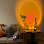 Sunset Projection LED Table Lamp – RGB Atmosphere Colour Projector Light for Bedroom