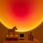 Sunset Projection LED Table Lamp – RGB Atmosphere Colour Projector Light for Bedroom