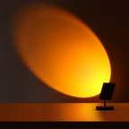 Sunset Projection LED Table Lamp – RGB Atmosphere Colour Projector Light for Bedroom