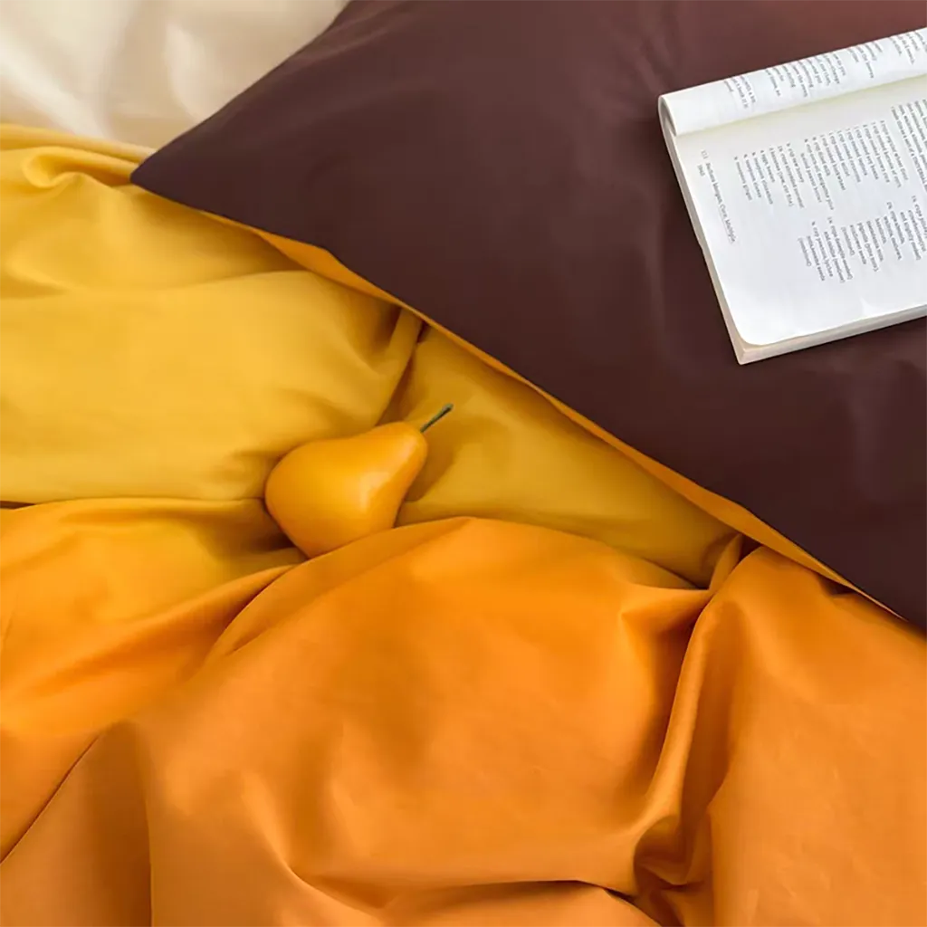 Sunset Ombre Duvet Cover Gradient Cotton Bedding