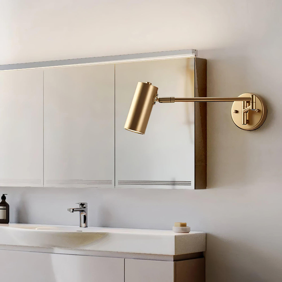 Modern Adjustable Swing Arm LED Wall Sconce 1-Light