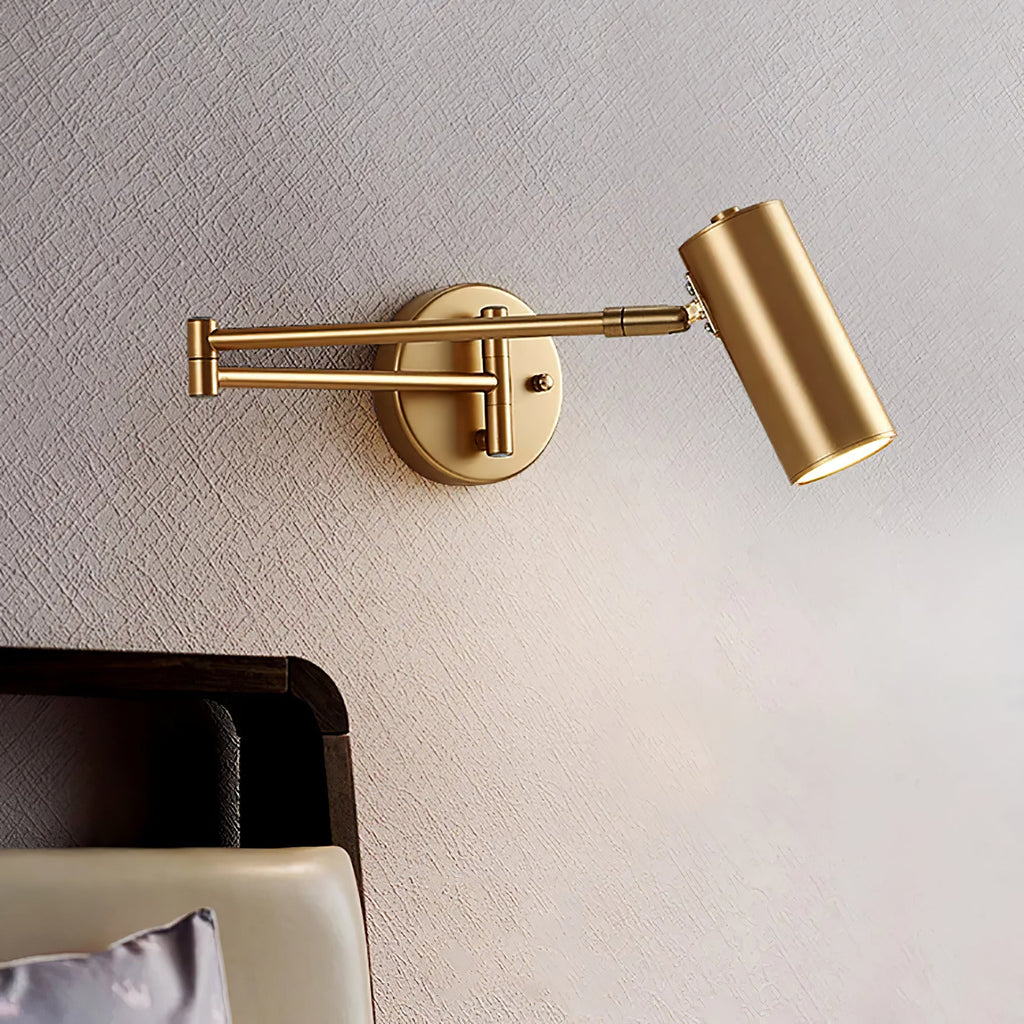 Modern Adjustable Swing Arm LED Wall Sconce 1-Light