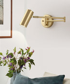 Modern Adjustable Swing Arm LED Wall Sconce 1-Light