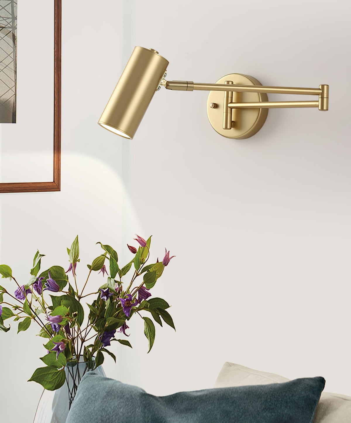 Modern Adjustable Swing Arm LED Wall Sconce 1-Light