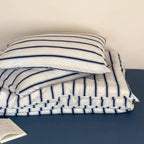 Ticking Stripe Jersey Bedding Set Soft Cotton Duvet Pillowcase