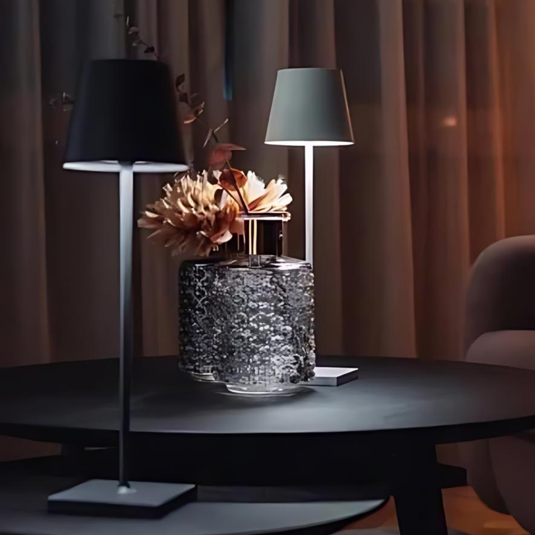Slim LED Table Lamp with Shade – Modern Bedside Night Light for Bedroom, Living Room & Nightstand