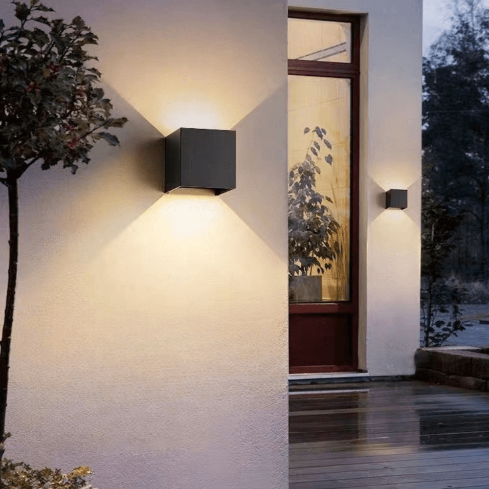 Outdoor Wall Light Rechargeable Wireless LED Sconce Waterproof Patio Garden Lighting