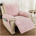 Recliner Chair Cover Leaf Pattern Slipcover Anti-Slip Protector Glenbrookhome