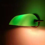 Vintage Glass Half Moon Wall Sconce Lamp 1-Light