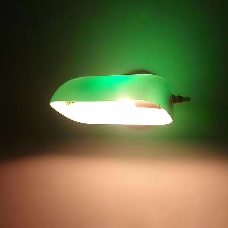 Vintage Glass Half Moon Wall Sconce Lamp 1-Light