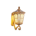 Vintage Solar Glass Lantern Wall Sconce 1-Light