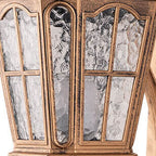 Vintage Solar Glass Lantern Wall Sconce 1-Light