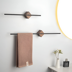 Dear Hazel Wall Mounted Towel Rack Acrylic Steel Modern Bathroom Bar Glenbrookhome