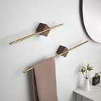 Dear Hazel Wall Mounted Towel Rack Acrylic Steel Modern Bathroom Bar Glenbrookhome