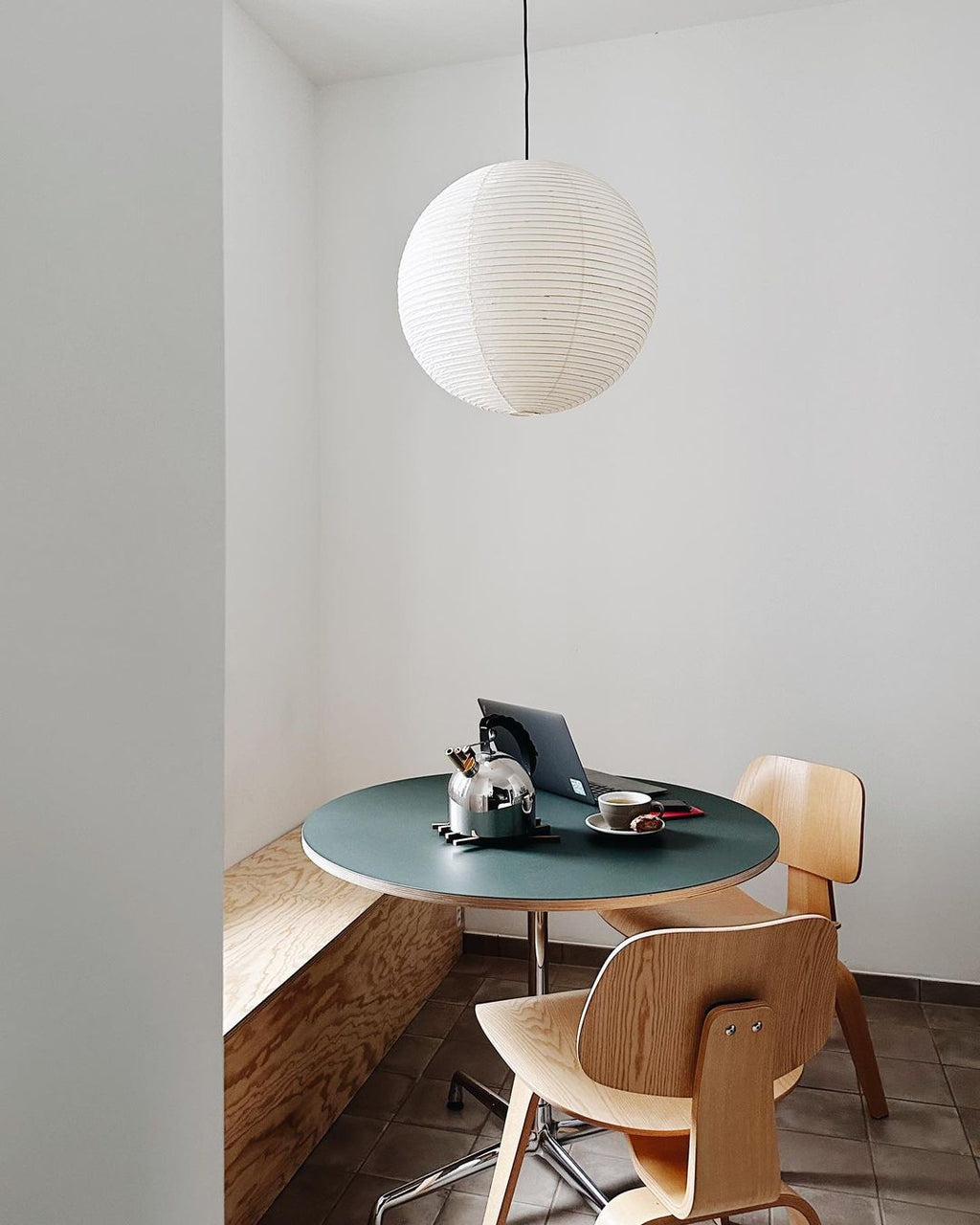 Japanese Washi Paper Globe Pendant Light 1-Light