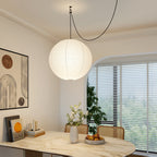 Japanese Washi Paper Globe Pendant Light 1-Light