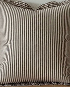 Darcy Chocolate Brown Pinstripe Cushion Cover Extra Large Sofa Decor