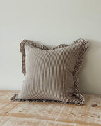 Darcy Chocolate Brown Pinstripe Cushion Cover Extra Large Sofa Decor