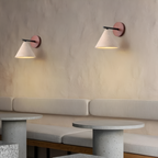 Modern Travertine Cone Wall Sconce LED 1-Light