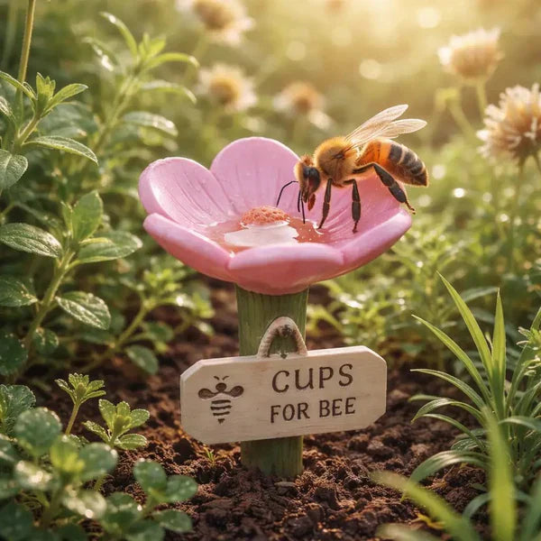 Bee Garden Figurine Outdoor Pollinator Decorative Lawn Ornament Decor