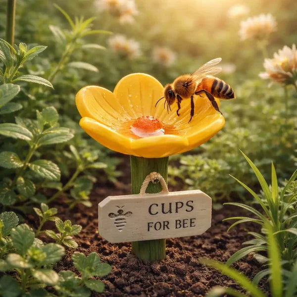 Bee Garden Figurine Outdoor Pollinator Decorative Lawn Ornament Decor