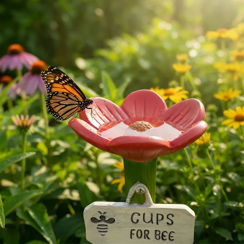 Bee Garden Figurine Outdoor Pollinator Decorative Lawn Ornament Decor