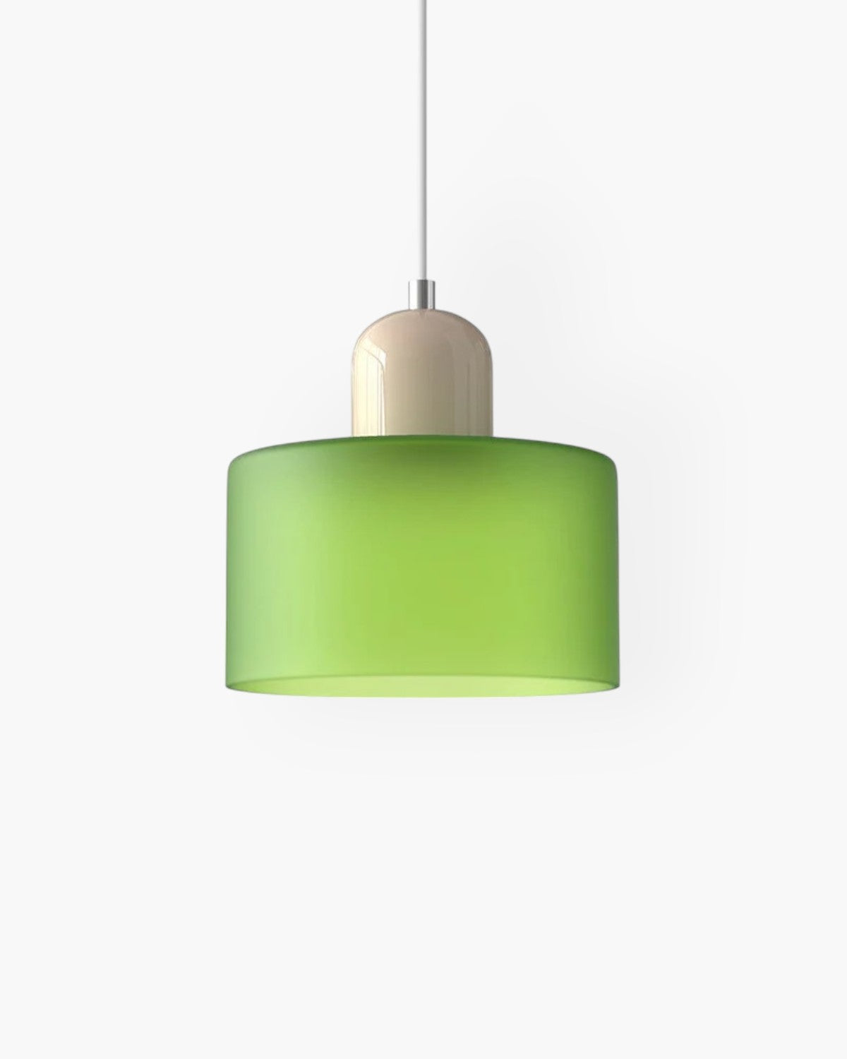 Modern Glass Cylinder Pendant 1-Light