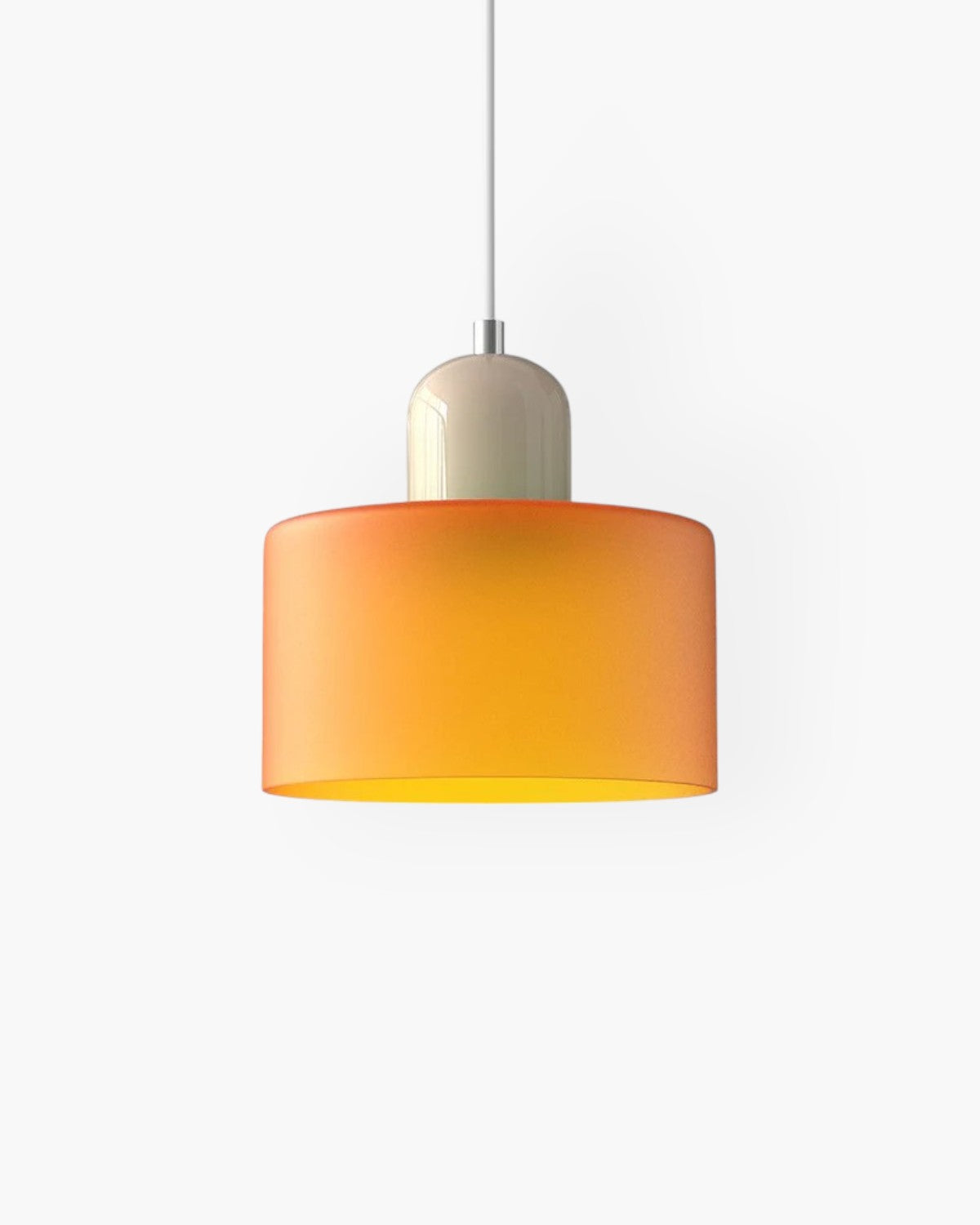 Modern Glass Cylinder Pendant 1-Light