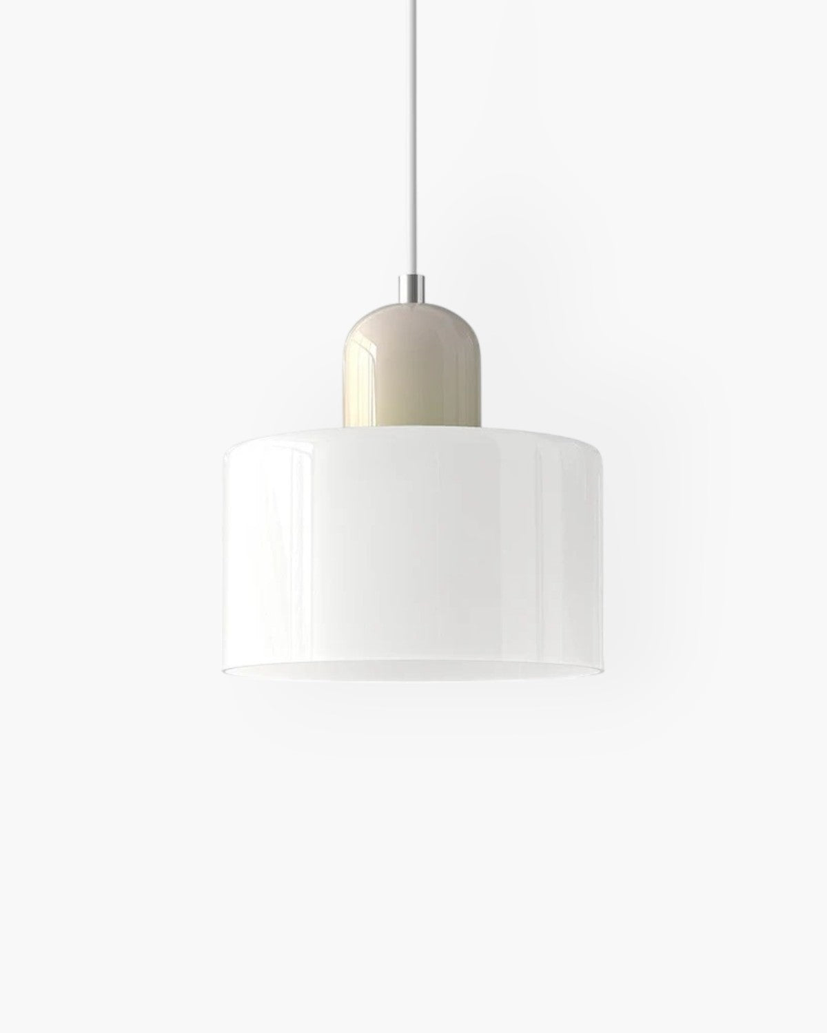 Modern Glass Cylinder Pendant 1-Light