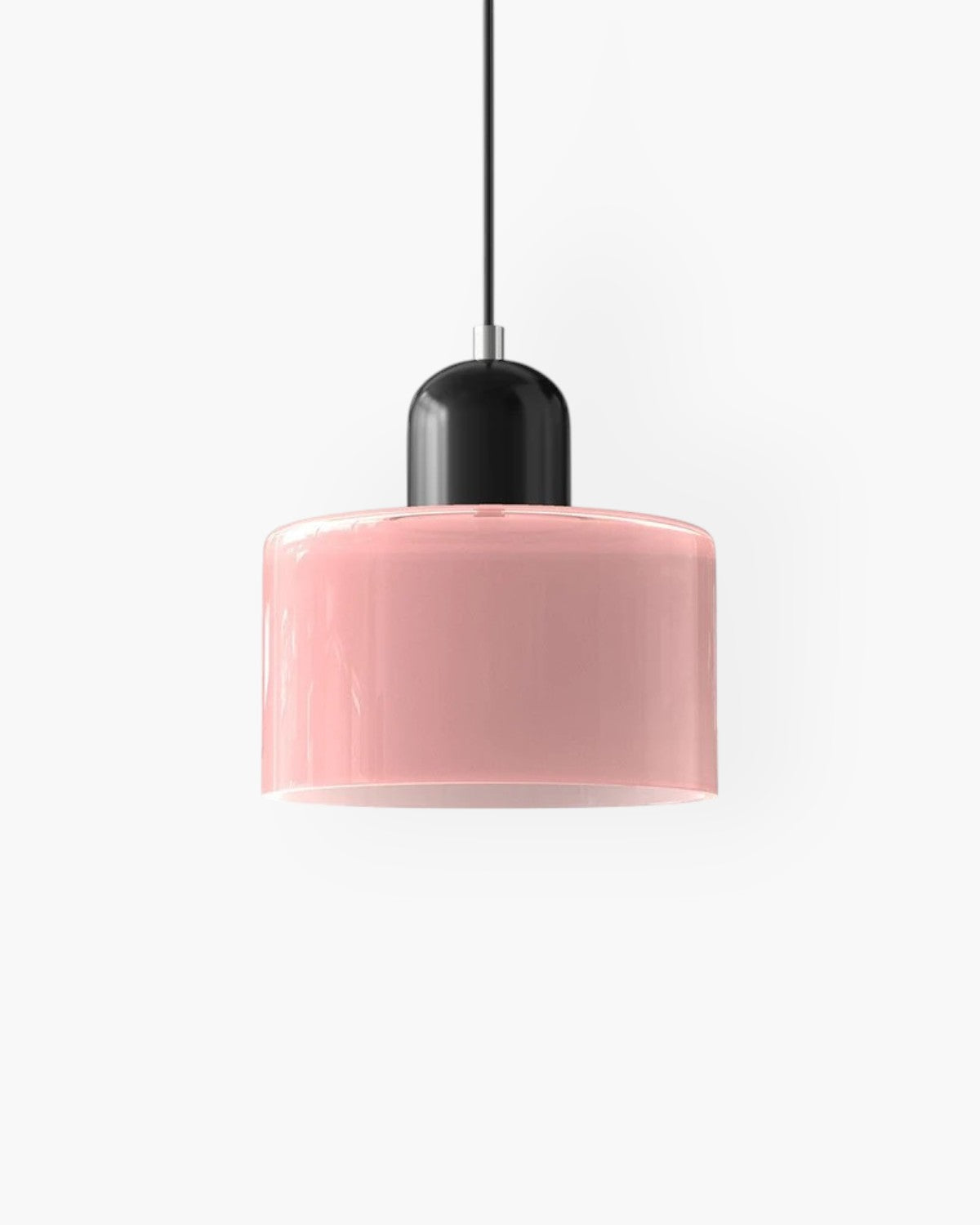 Modern Glass Cylinder Pendant 1-Light