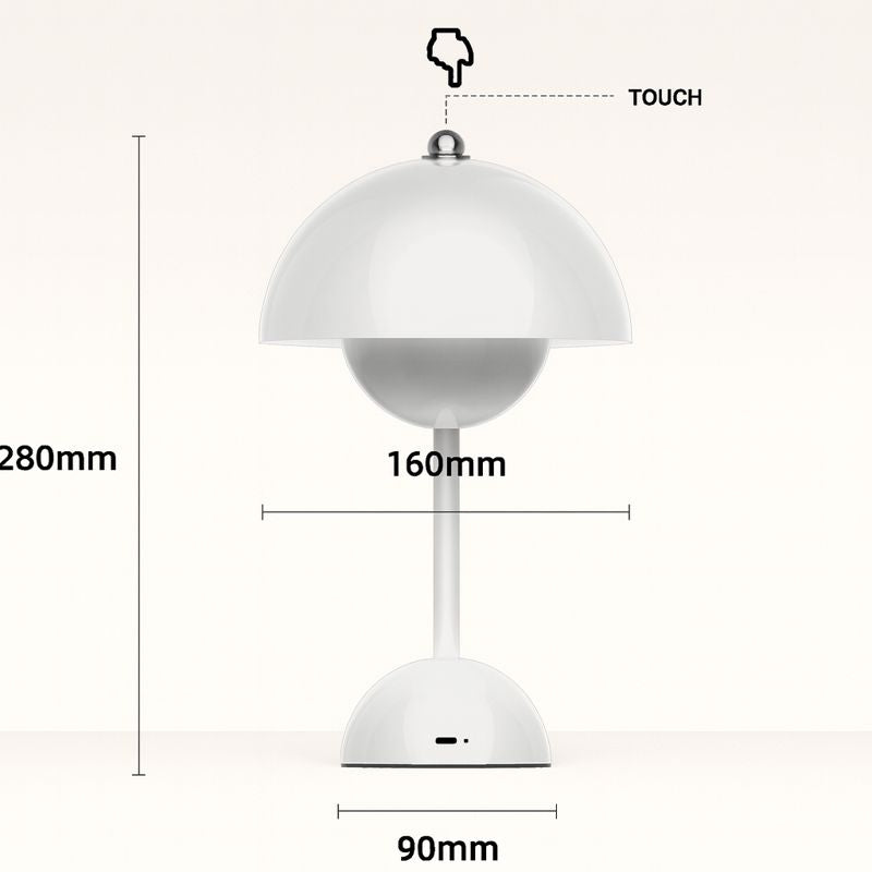 Modern Dome Wireless LED Table Lamp 1-Light