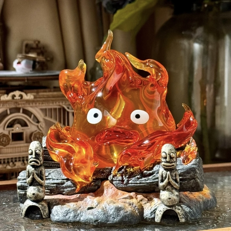 Calcifer Flame LED Lamp Ghibli Inspired Decorative Night Light Decor