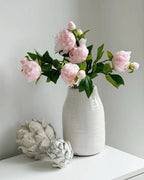 Artificial Luxury Pale Pink Double Peony Flower Stem Faux