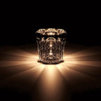 Crystal Gem LED Table Lamp – Faceted Glass Decorative Night Light for Bedroom, Living Room & Dining