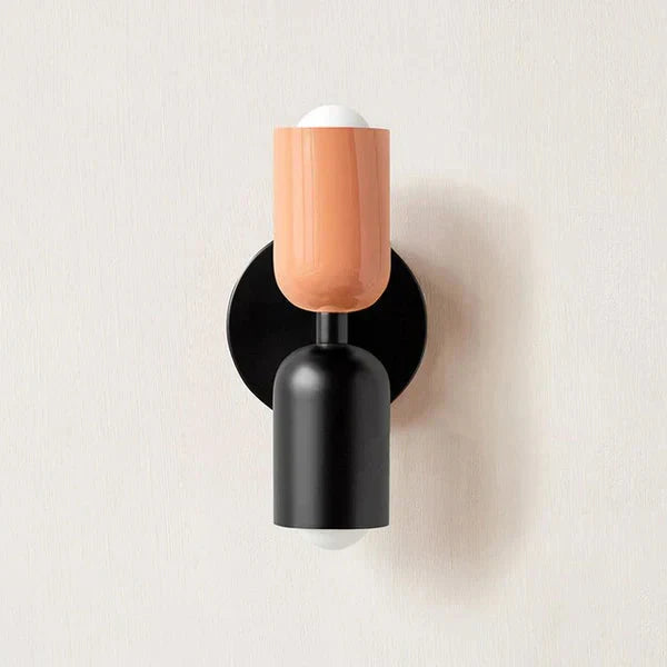 Modern Metal Cylinder LED Wall Sconce 2-Light