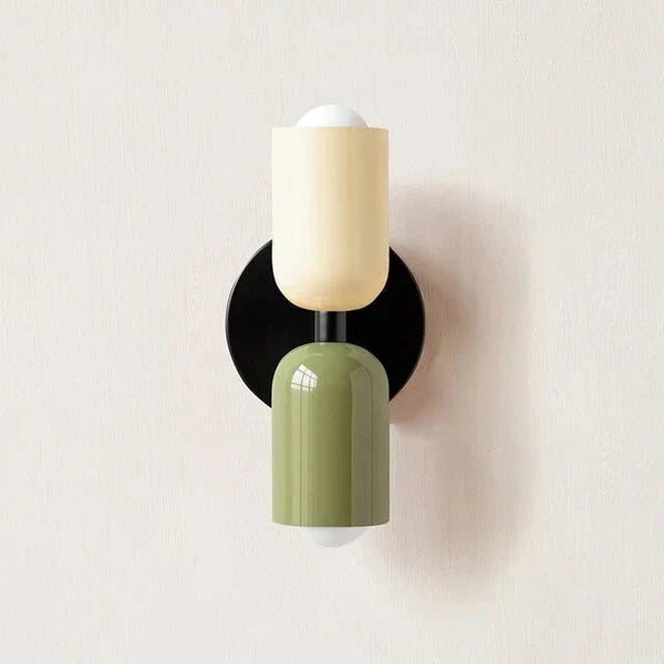 Modern Metal Cylinder LED Wall Sconce 2-Light