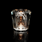 Crystal Gem LED Table Lamp – Faceted Glass Decorative Night Light for Bedroom, Living Room & Dining