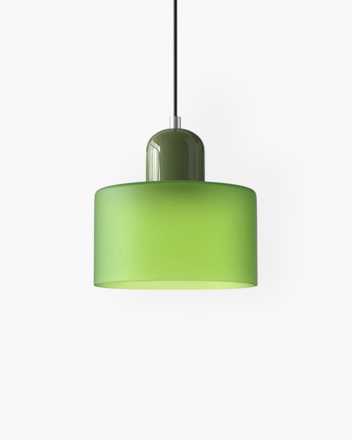 Modern Glass Cylinder Pendant 1-Light