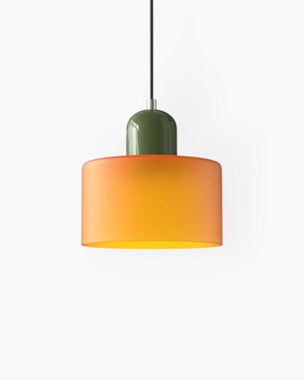 Modern Glass Cylinder Pendant 1-Light